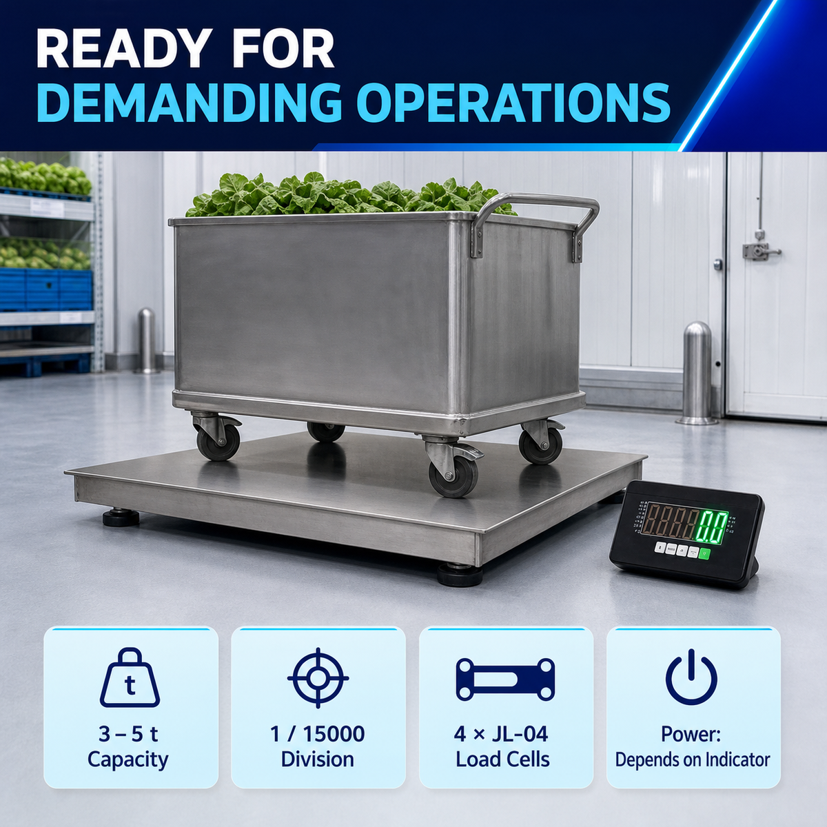 stainless steel floor scale